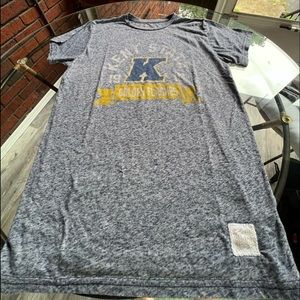 Kent state distressed tee